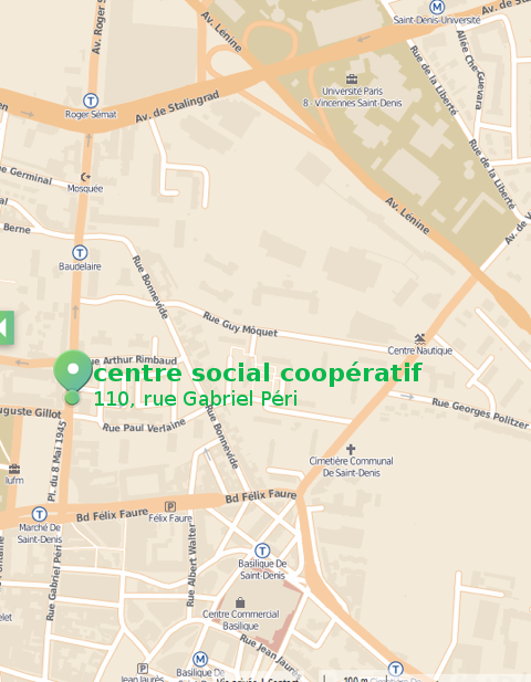 Plan Centre social coopératif Saint-Denis